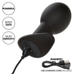 CALEXOTICS - KIVI ALUMINE ANAAALPISK 10 VIBRATSIOONI SILIKOONMUST
